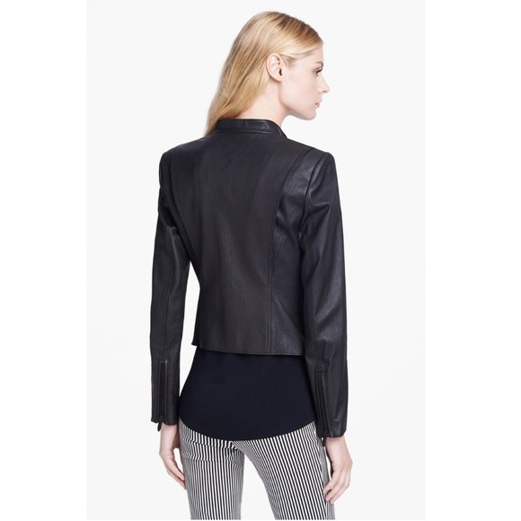 💋SOLD! Theyskens' Theory Netch Leather Jacket - Picture 2 of 8